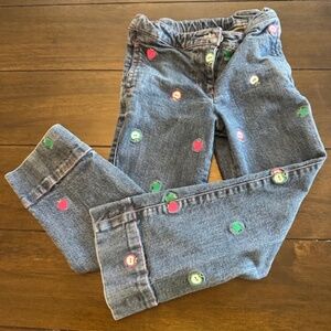 Hartstrings Girls Embroidered Jeans; EUC